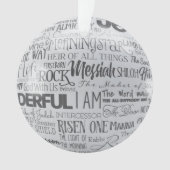 Namen van Jezus Christelijke kerstversiering Ornament (voorkant)