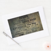 Namen van Jezus...Christendom Rechthoekige Sticker (Envelop)