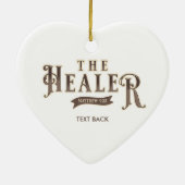 Namen van Jezus Christus "De Healer" Bijbel Schrif Keramisch Ornament (Achterkant)