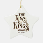 Namen van Jezus Christus De Koning der Koningen Bi Keramisch Ornament (Voorkant)