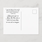 Namen van Jezus, de Almachtige, Leverancier, Redde Briefkaart (Achterkant)