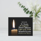 Namen van Jezus, de Almachtige, Leverancier, Redde Briefkaart (Staand voorkant)