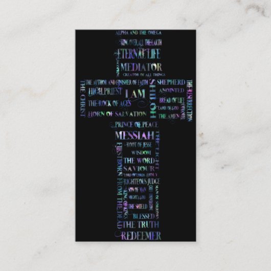 Namen van Jezus/Eph 2: 1-10 evangelkanaal Visitekaartje (Voorkant)