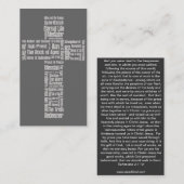 Namen van Jezus/Eph 2: 1-10 evangelkanaal Visitekaartje (Voorkant / Achterkant)