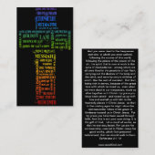 Namen van Jezus/Eph 2: 1-10 evangelkanaal Visitekaartje (Voorkant / Achterkant)