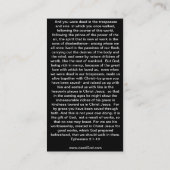 Namen van Jezus/Eph 2: 1-10 evangelkanaal Visitekaartje (Achterkant)