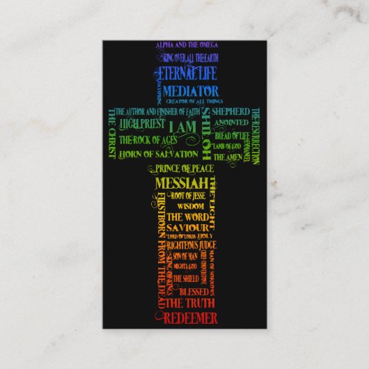 Namen van Jezus/Eph 2: 1-10 evangelkanaal Visitekaartje (Voorkant)