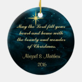 Namen van Jezus - Gepersonaliseerd kerstversiering Keramisch Ornament (Achterkant)