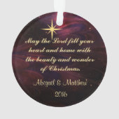 Namen van Jezus - Gepersonaliseerd kerstversiering Ornament (achterkant)