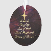 Namen van Jezus - Gepersonaliseerd kerstversiering Ornament (voorkant)