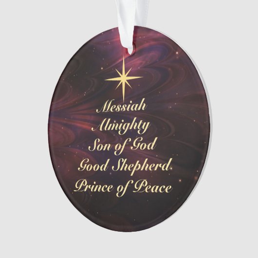 Namen van Jezus - Gepersonaliseerd kerstversiering Ornament (voorkant)