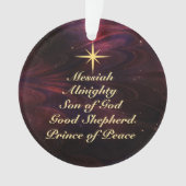 Namen van Jezus - Gepersonaliseerd kerstversiering Ornament (voorkant)