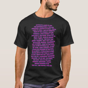 Namen van Jezus gevonden in Scripture Typography26 T-shirt