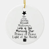 Namen van Jezus/God Kerstversiering Keramisch Ornament (Voorkant)