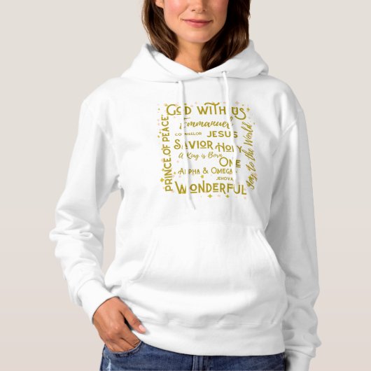 Namen van Jezus Kerst Hoodie (Voorkant)