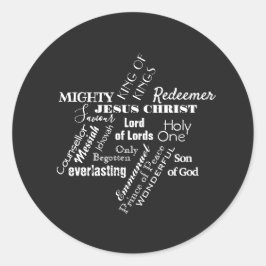 Namen van Jezus Kerst sticker