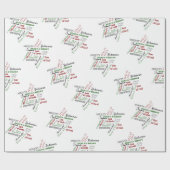 Namen van Jezus Kerst Wrapping Papier GRGB (Vlak)