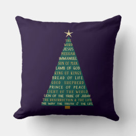 Namen van Jezus Kerstboom Kussen