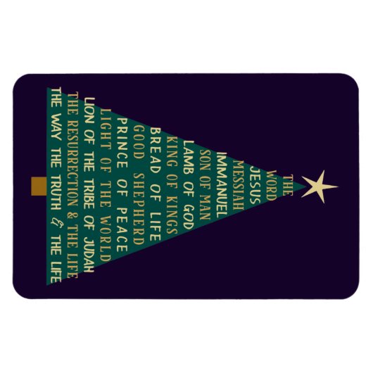 Namen van Jezus Kerstboom Magneet (Horizontaal)