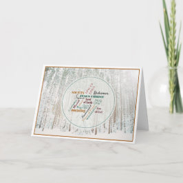 Namen van Jezus Kerstfoto Folded Holiday Card Feestdagen Kaart