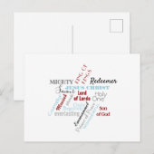 Namen van Jezus Kerstmis Briefkaart (Voorkant / Achterkant)