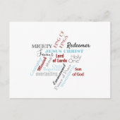 Namen van Jezus Kerstmis Briefkaart (Voorkant)