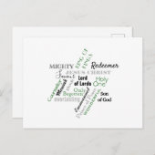 Namen van Jezus Kerstmis Briefkaart (Voorkant / Achterkant)