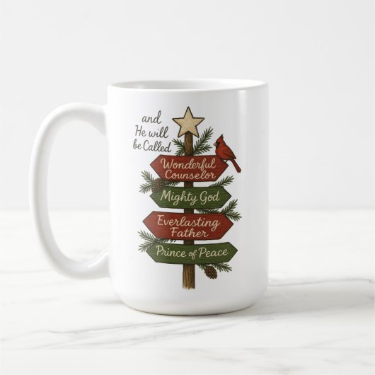  Namen van Jezus Kerstmis  Koffiemok (Links)