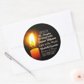 Namen van Jezus Kerstmis, prins van de Vrede, Savi Ronde Sticker (Envelop)