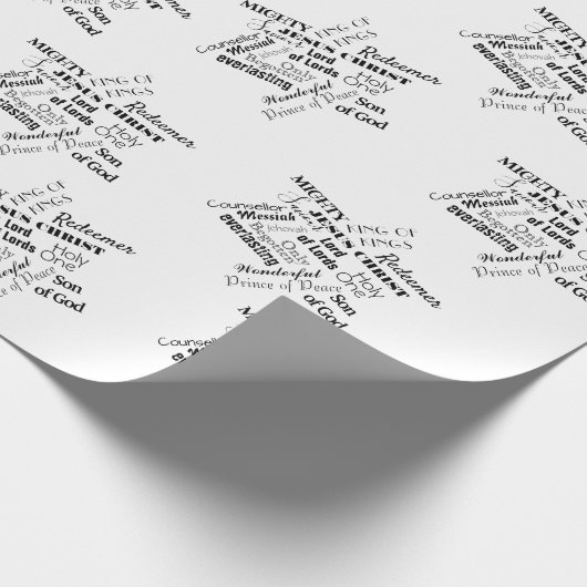 Namen van Jezus kerstpapier Cadeaupapier (Hoek)