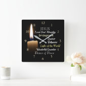 Namen van Jezus, Lord God Almighty, Bridegroom Vierkante Klok (Huis)