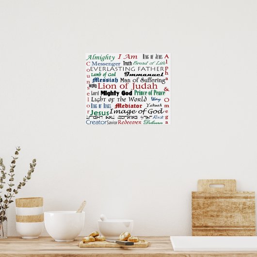Namen van Jezus Poster (Keuken)