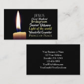 Namen van Jezus, Savior, Deliverer, Good Shepherd Visitekaartje (Voorkant / Achterkant)
