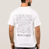 Namen van Jezus T-shirt (Achterkant)
