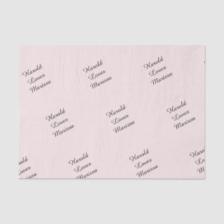Namen van Love Pink Tissue Paper Tissuepapier