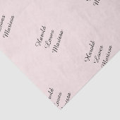 Namen van Love Pink Tissue Paper Tissuepapier (Detail)