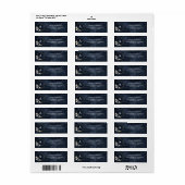 Namen van marinemonogrammoonmonogram met platte bl etiket (Full Sheet)