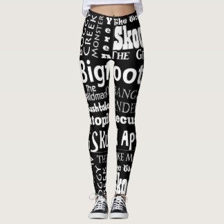 Namen van Sasquatch-Leggings in het zwart Leggings