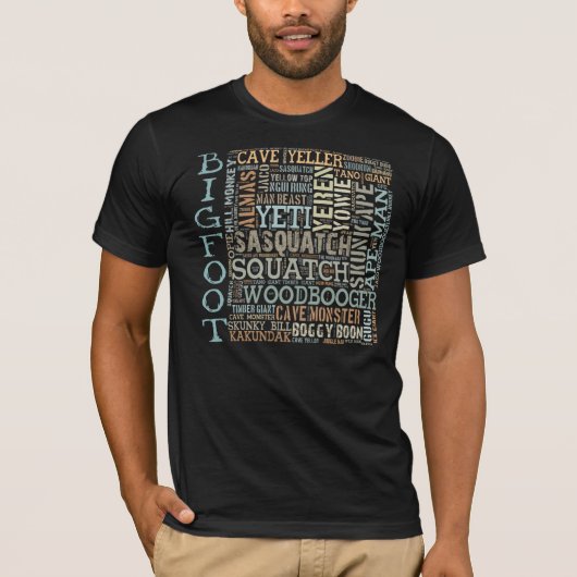 Namen voor Bigfoot T-shirt (Voorkant)