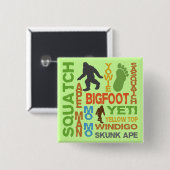 Namen voor Bigfoot Vierkante Button 5,1 Cm (Voorkant /achterkant)