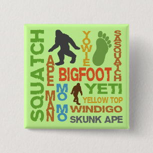 Namen voor Bigfoot Vierkante Button 5,1 Cm