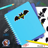 Namensaufkleber Fledermaus | 9 Kontur - Sticker