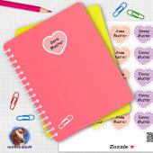 Namensaufkleber Kleine Herzen 2 | Form - Aufkleber Sticker