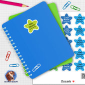 Namensaufkleber Kleine Sterne 2 | Form - Aufkleber Sticker