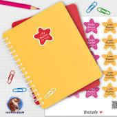 Namensaufkleber Kleine Sterne 3 | Form - Aufkleber Sticker