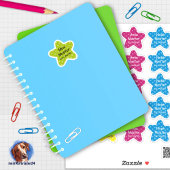 Namensaufkleber Kleine Sterne | Form - Aufkleber Sticker