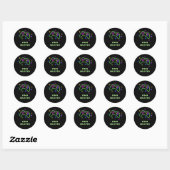 Namensaufkleber - Spielecontroller Ronde Sticker (Vel)