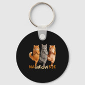 Nameowste Yoga Cat  Sleutelhanger (Voorkant)