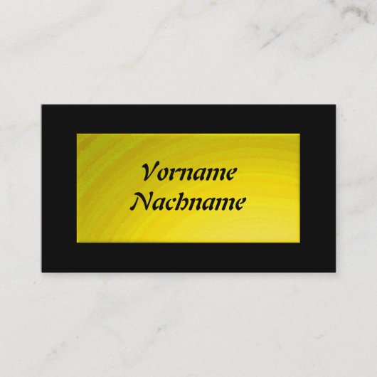 Nameplate gelb visitekaartje (Voorkant)