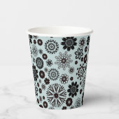 Names Cute Sage Green Floral Pattern Papieren Bekers (Achterkant)